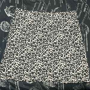 Cheetah Print A-Line Skirt